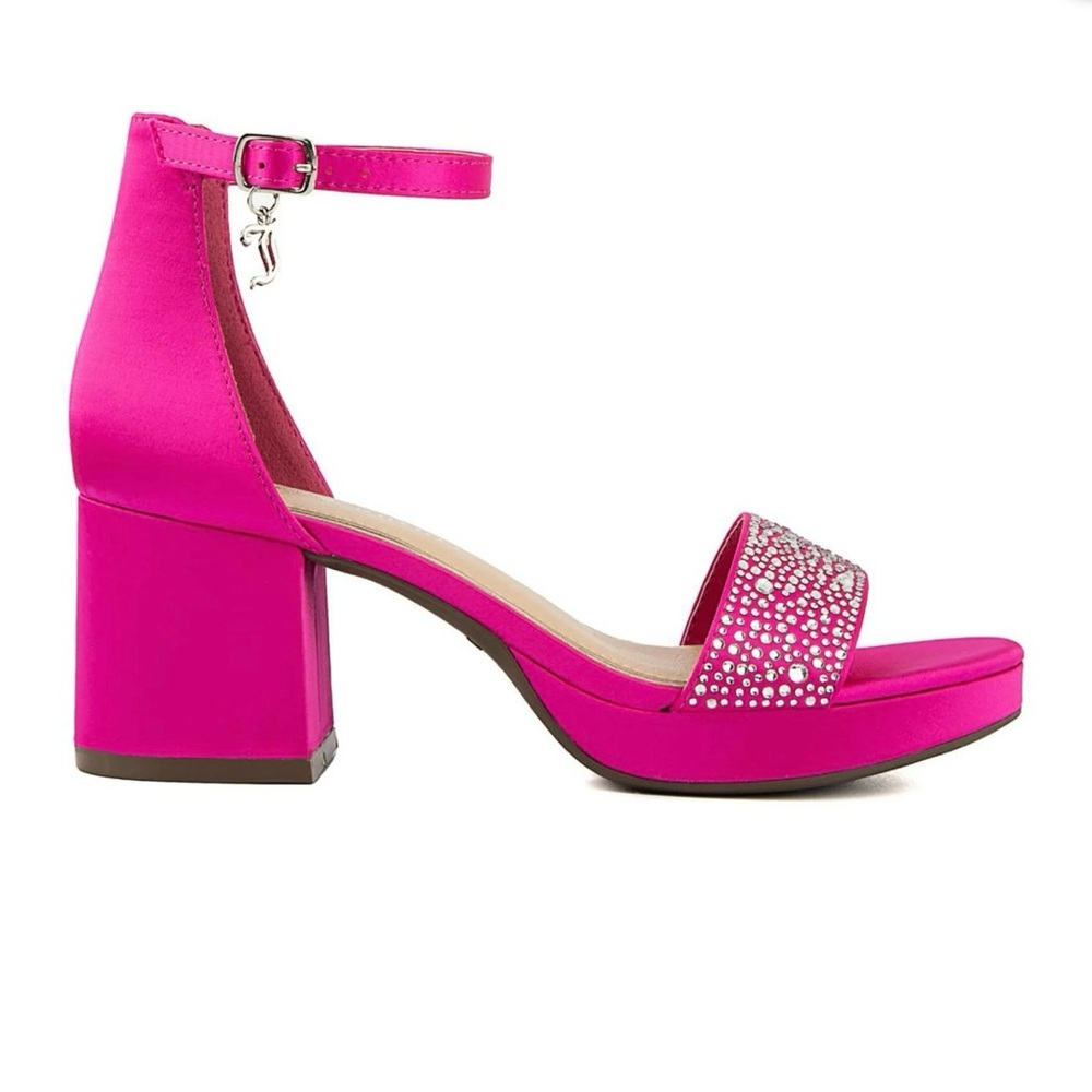 Juicy Couture Women's Rhinestone Block Heels